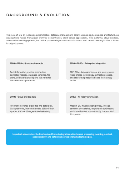 Free Information Management White Paper Template to Edit Online