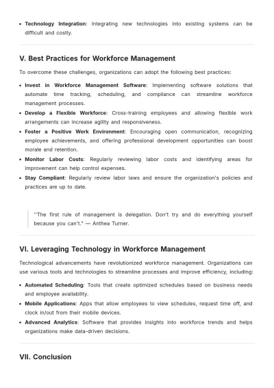 Free Workforce Management White Paper Template to Edit Online
