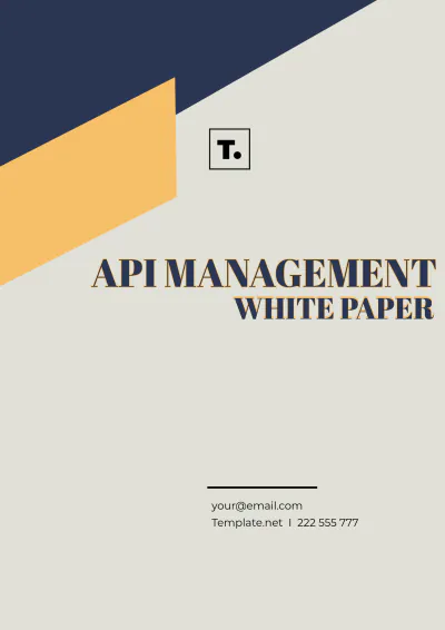 Free API Management White Paper Template to Edit Online