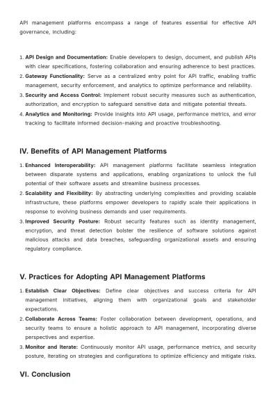 Free API Management White Paper Template to Edit Online