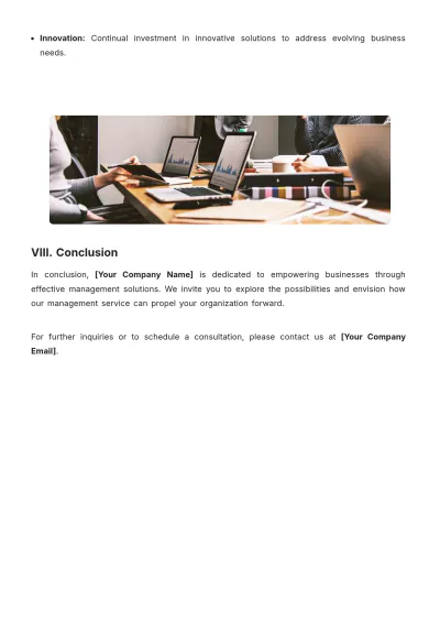 Free Management Service White Paper Template to Edit Online