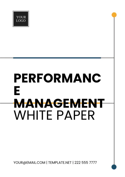 Free Performance Management White Paper Template to Edit Online