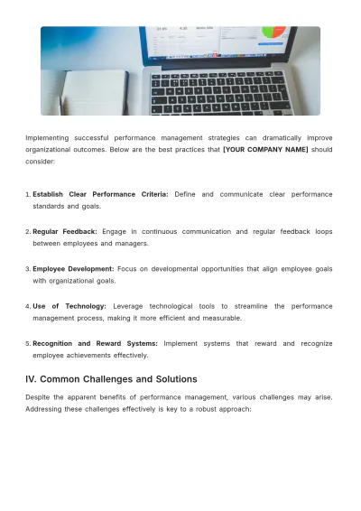 Free Performance Management White Paper Template to Edit Online
