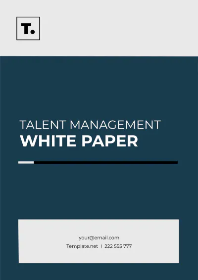 Free Talent Management White Paper Template to Edit Online
