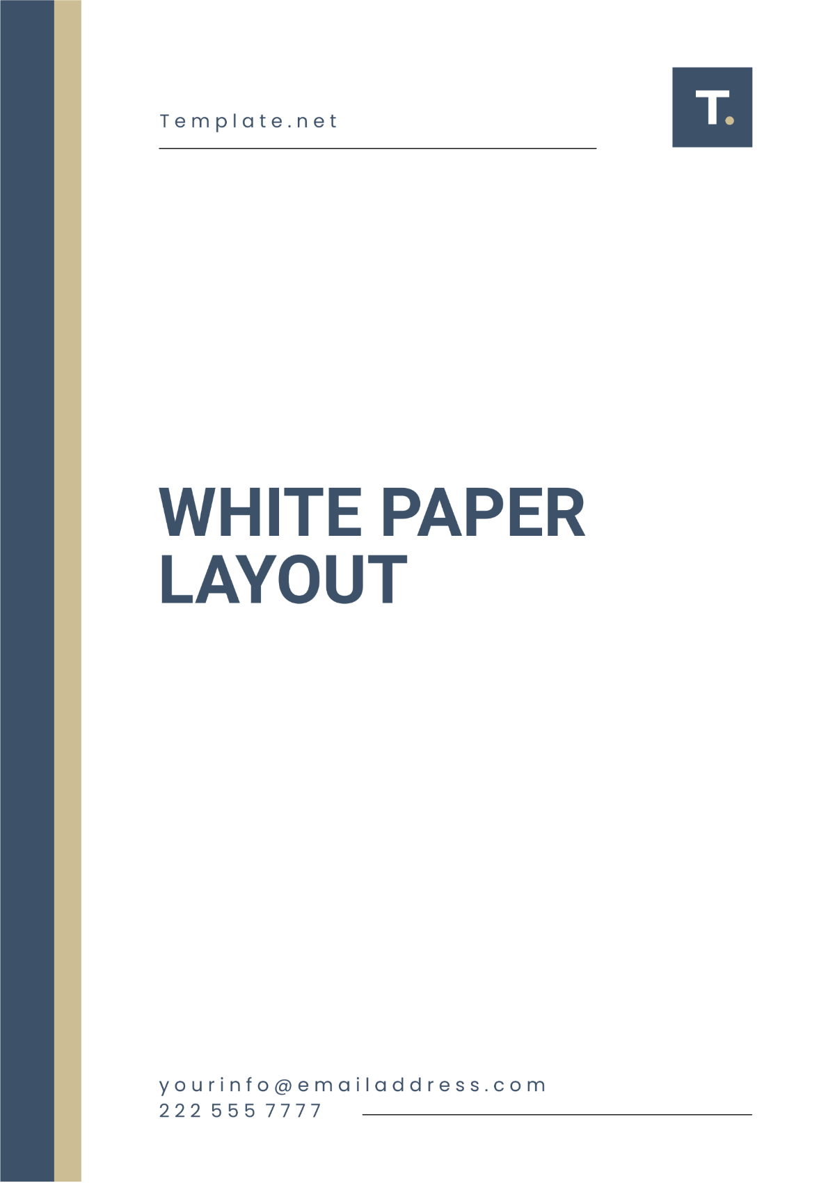 FREE White Paper Templates White Paper Word Document Template – Get ...