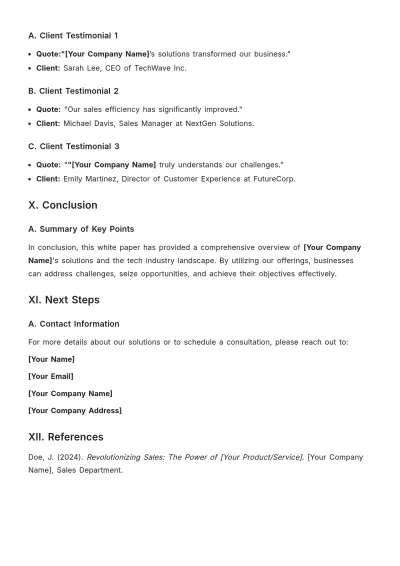 Free White Paper Layout Template to Edit Online