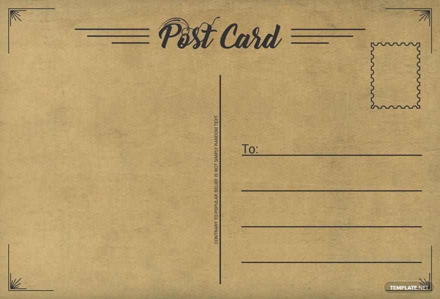 Postcard in Publisher - FREE Template Download