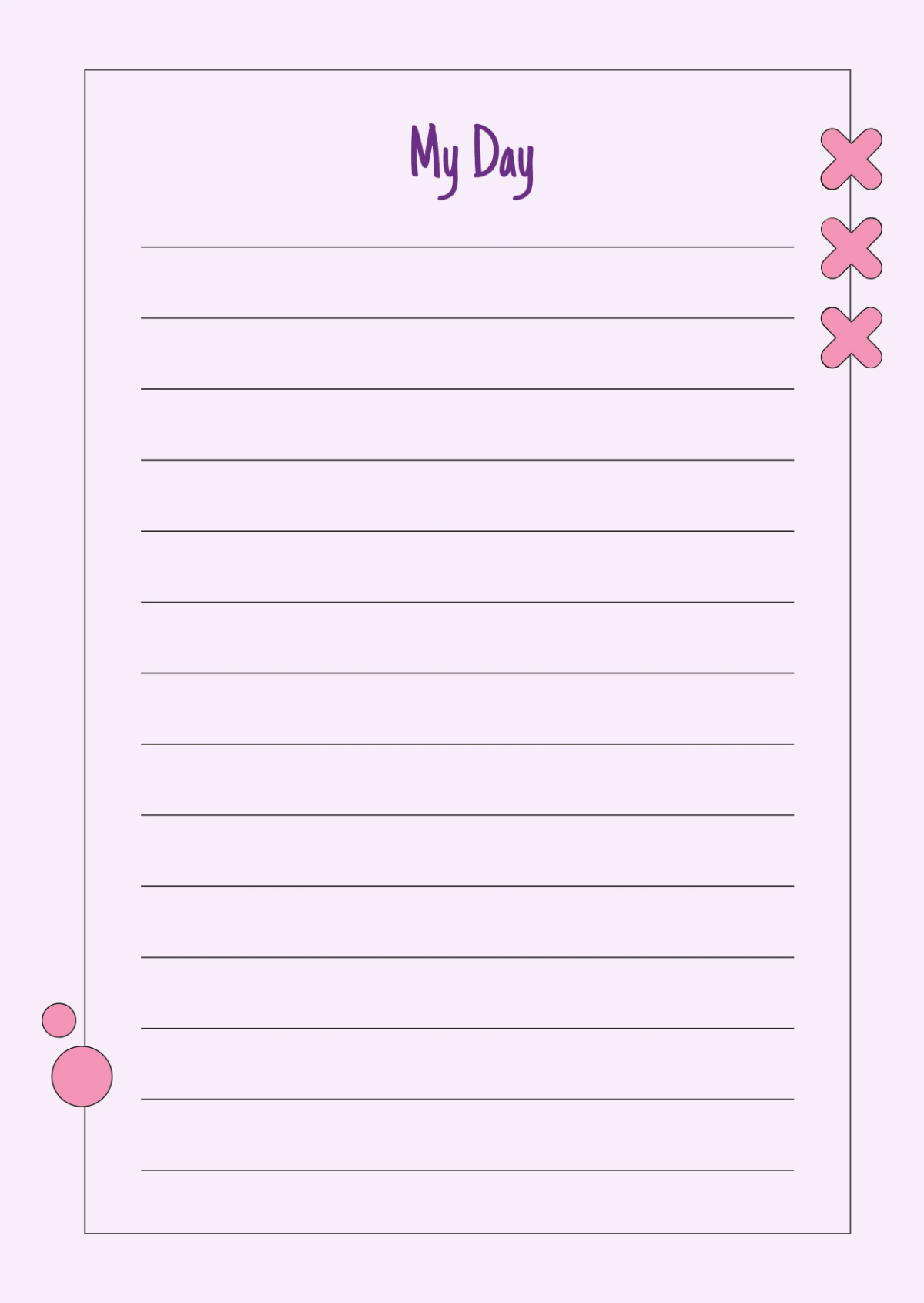 Free Cute Notebook Journals Template to Edit Online