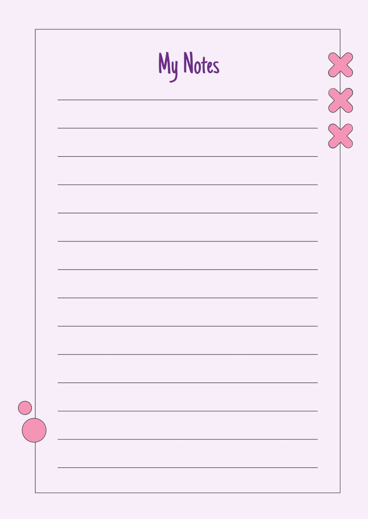 Free Cute Notebook Journals Template to Edit Online