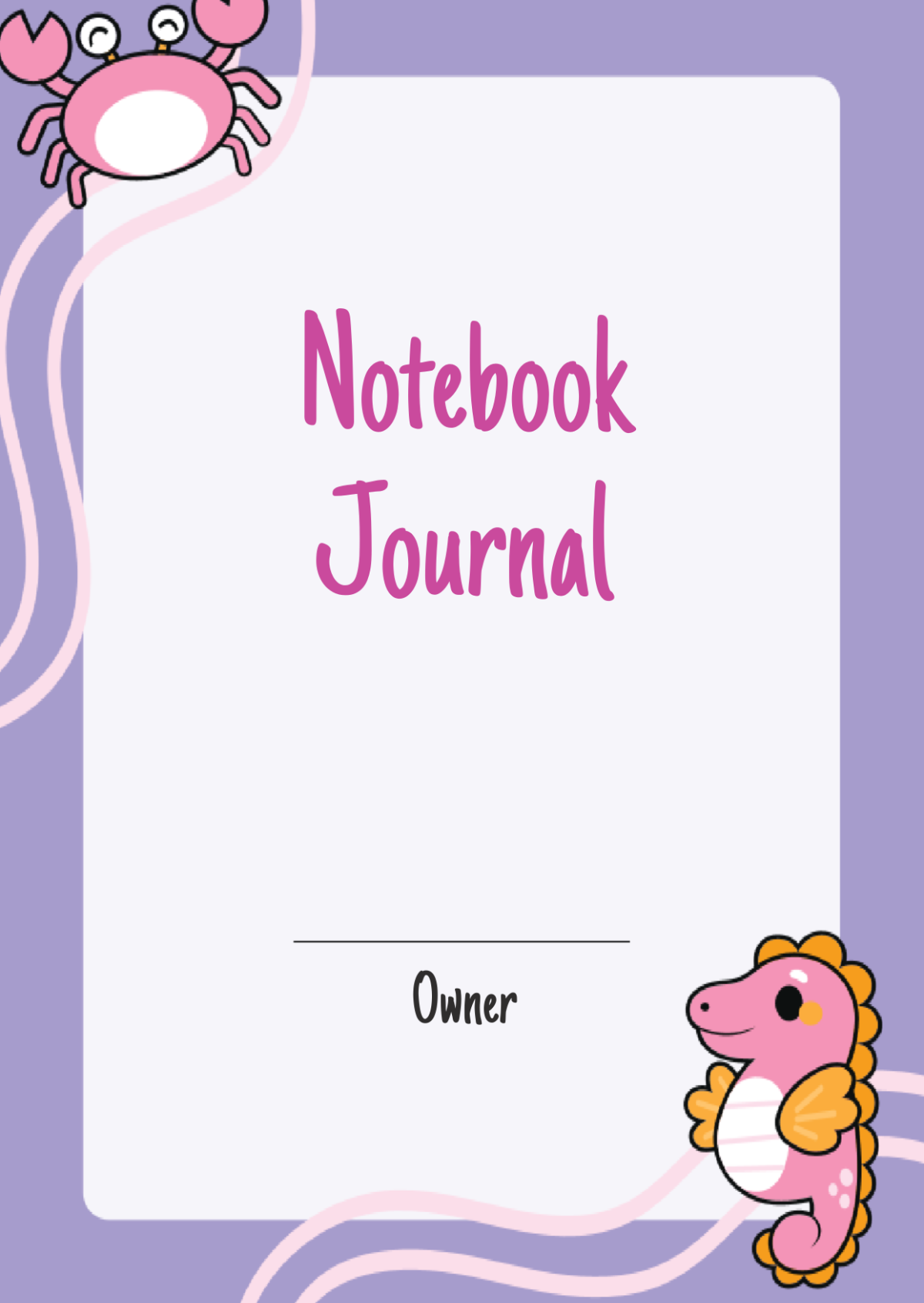 Cute Notebook Journals Template