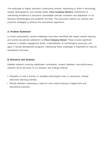 Free University White Paper Template to Edit Online