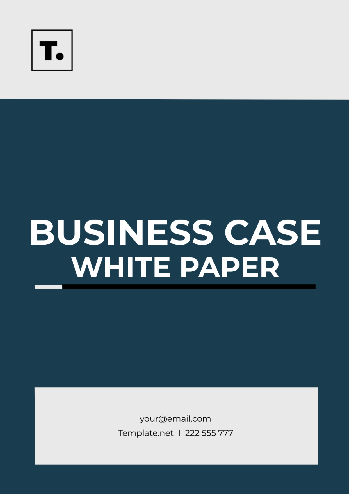 Business Case White Paper Template