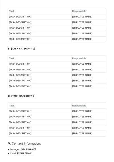 Free Schedule Roster Template to Edit Online