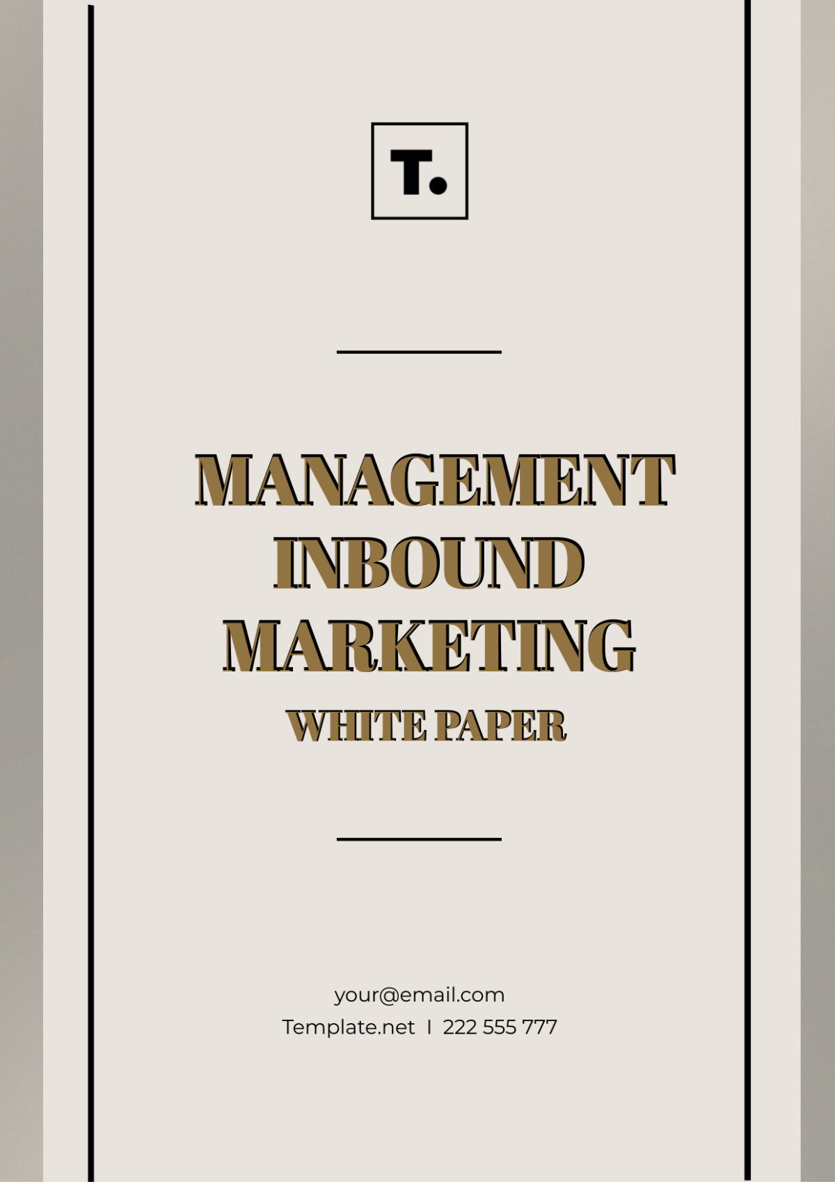 Management Inbound Marketing White Paper Template