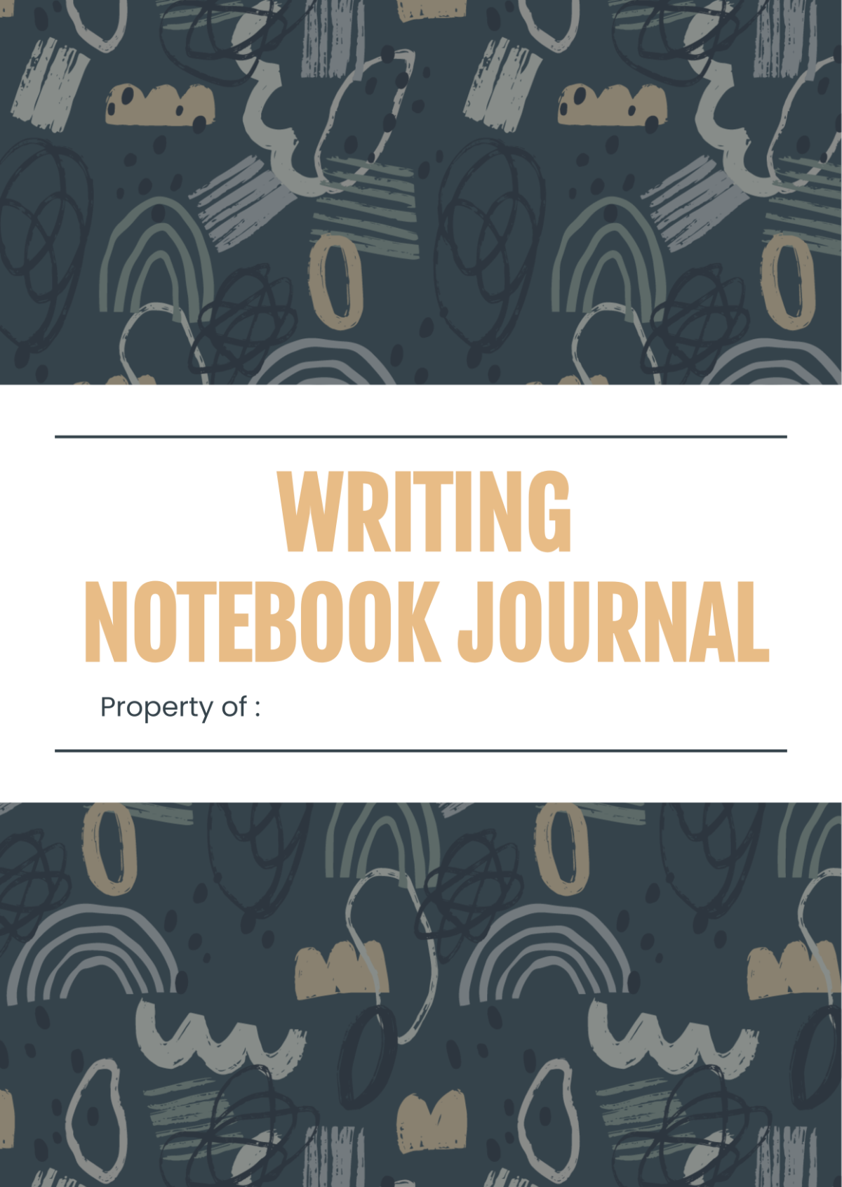 Free Writing Notebook Journals Template