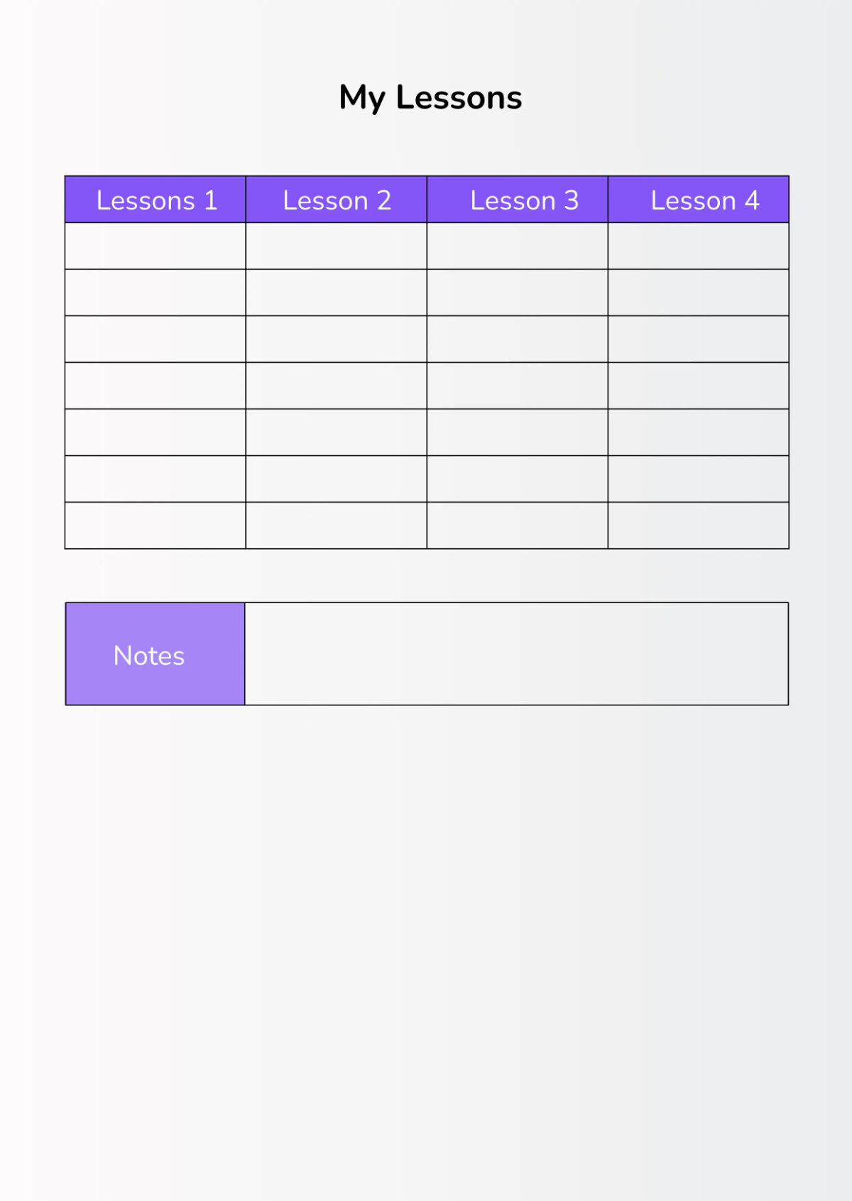 Free Student Notebook Journals Template to Edit Online