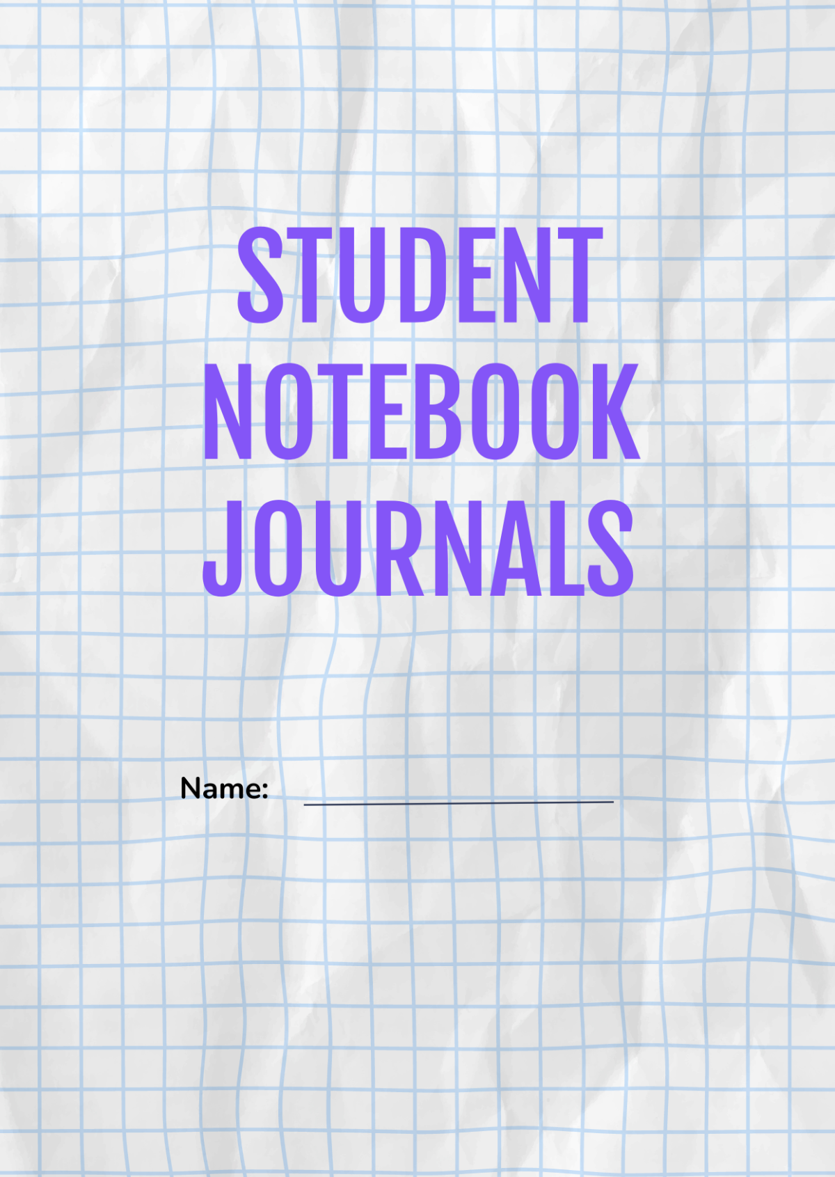 Free Student Notebook Journals Template