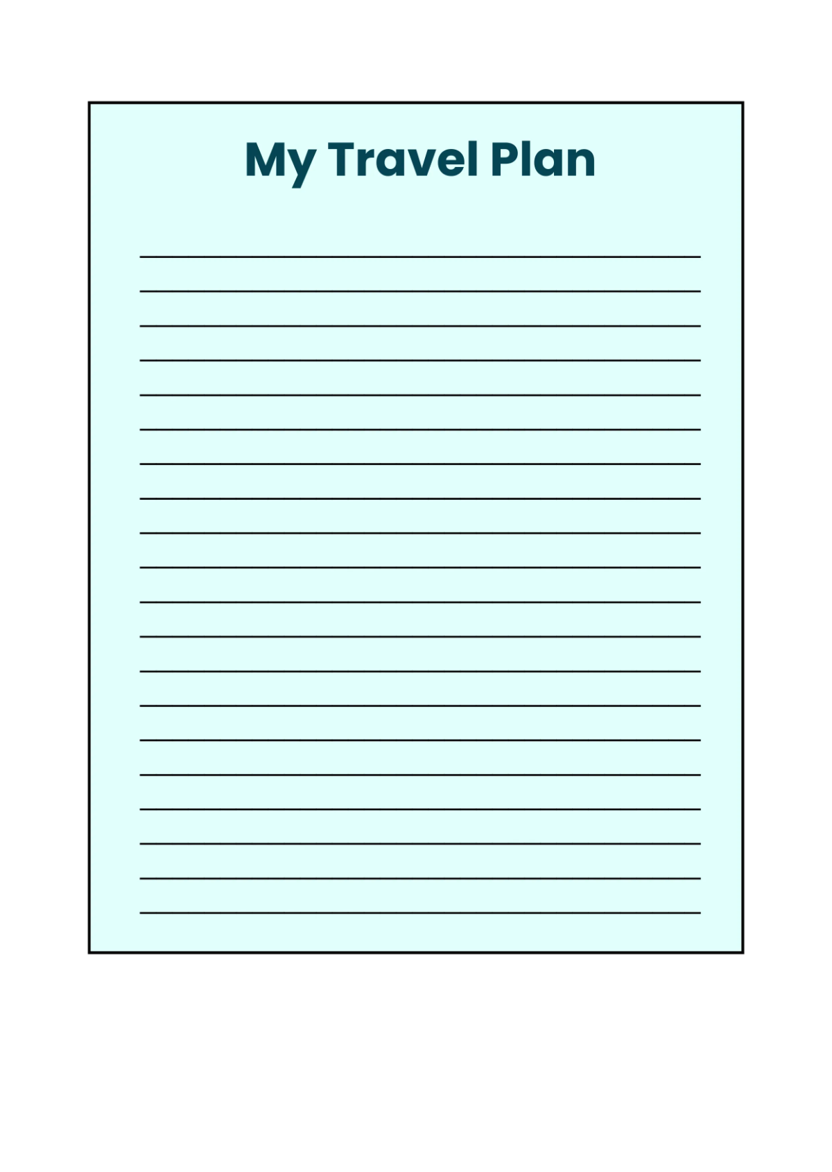 Free Travelers Notebook Journals Template to Edit Online