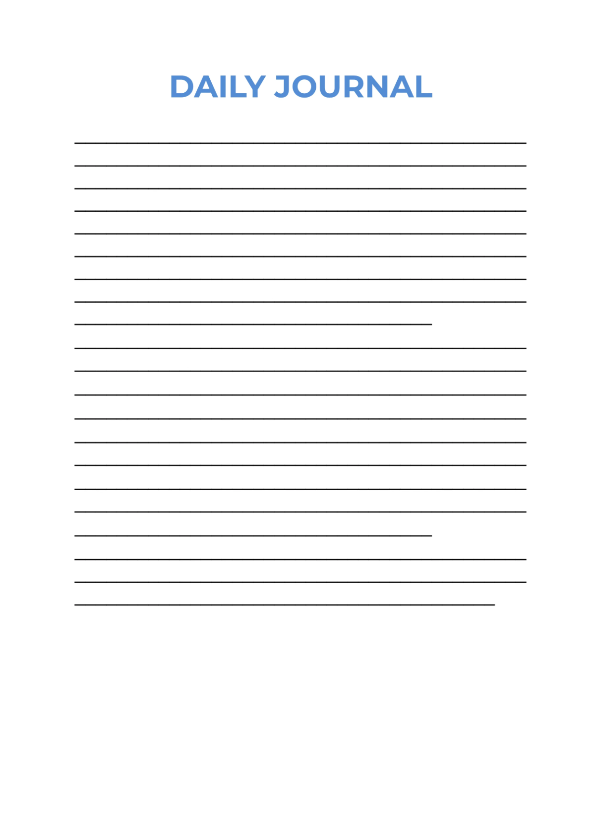 Free Sample Notebook Journals Template to Edit Online