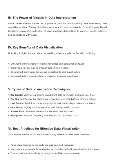 Free Data Visualization White Paper Template to Edit Online