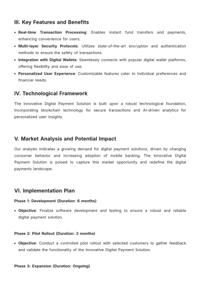 Free Banking Service White Paper Template to Edit Online