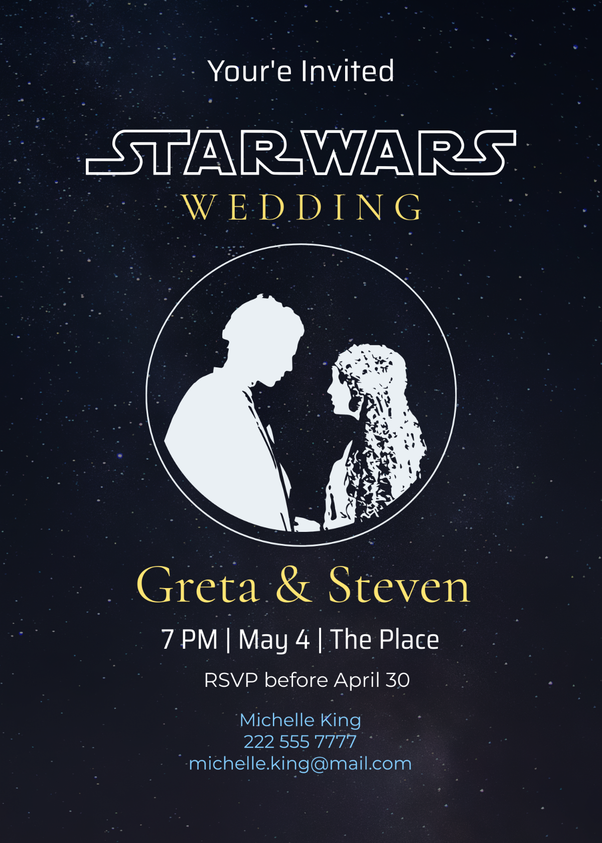 Star Wars Wedding Invitation Template - Edit Online & Download