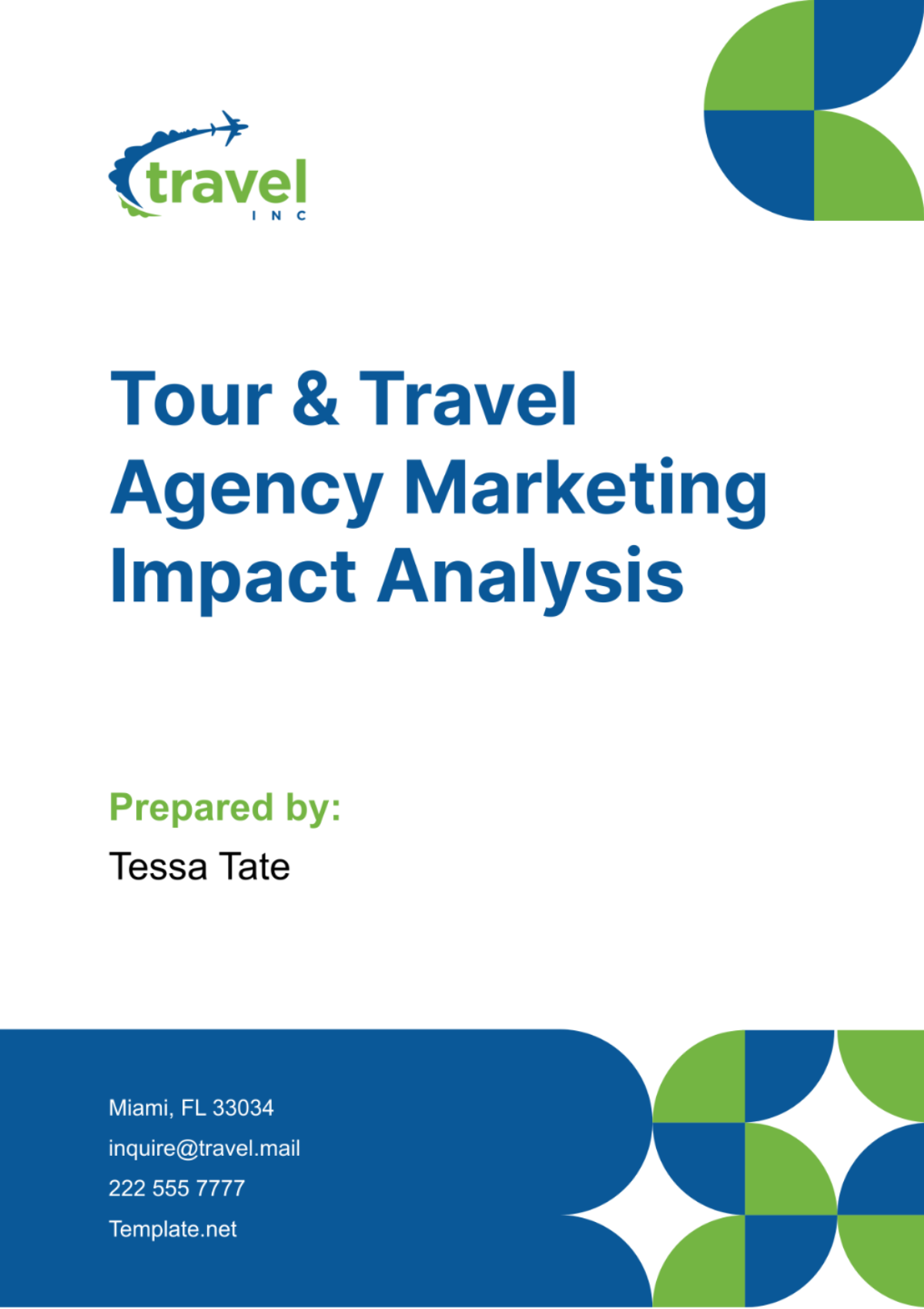 Tour & Travel Agency Marketing Impact Analysis Template - Edit Online & Download