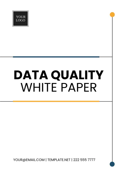 Free Data Quality White Paper Template to Edit Online