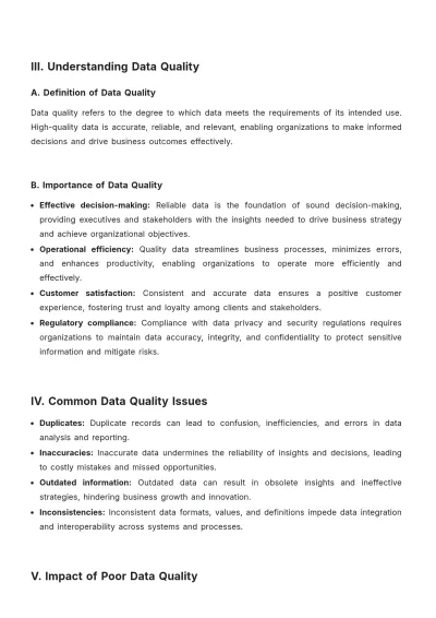 Free Data Quality White Paper Template to Edit Online
