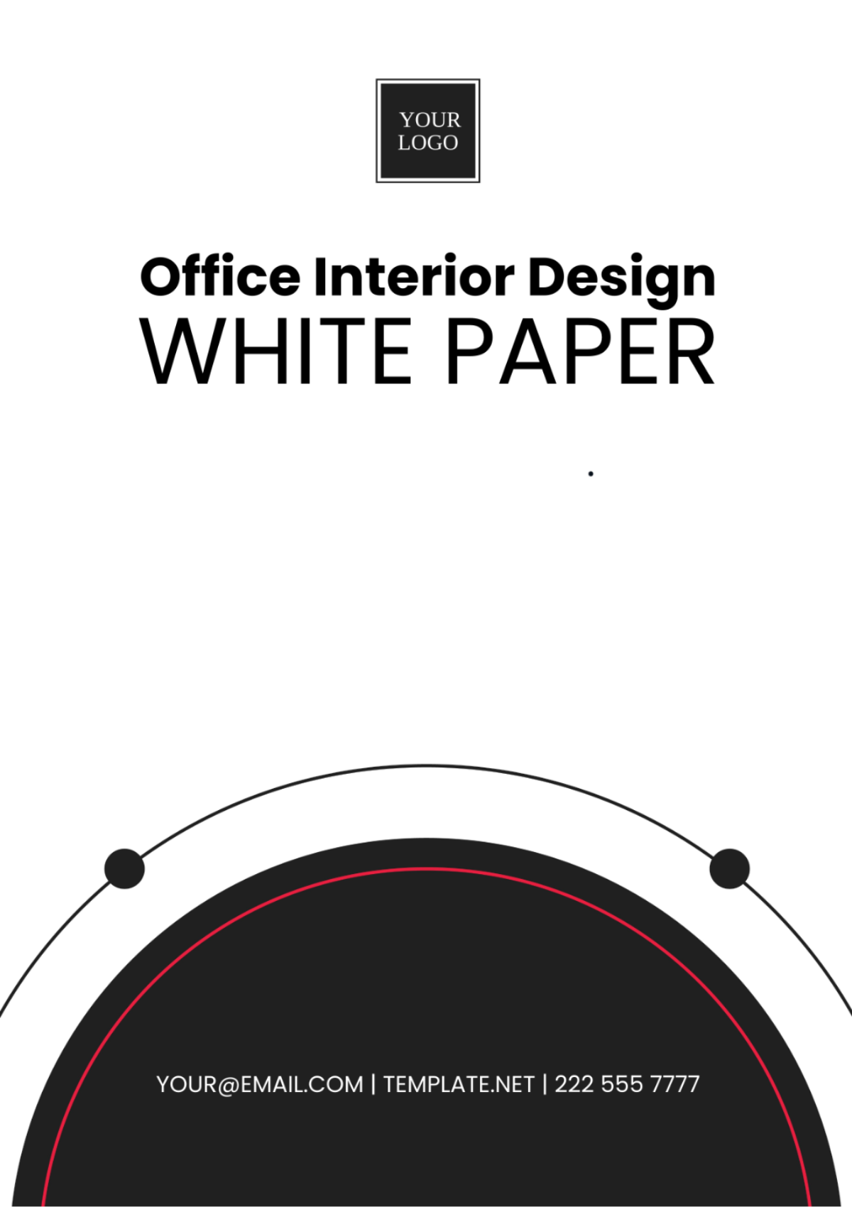 Office Interior Design White Paper Template