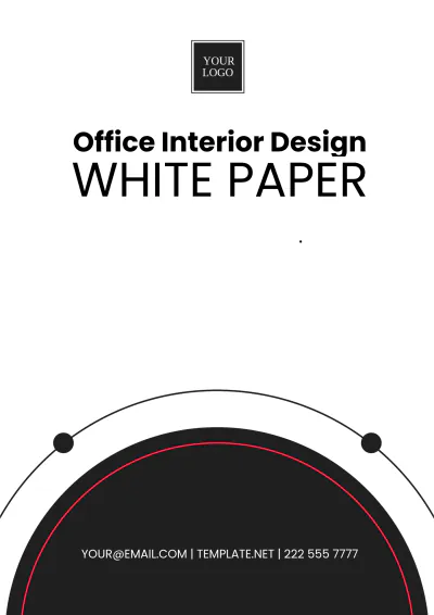Free Office Interior Design White Paper Template to Edit Online
