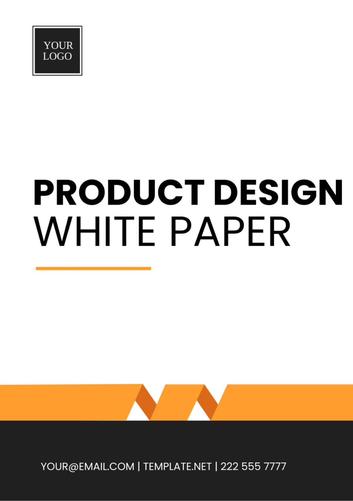 Product Design White Paper Template
