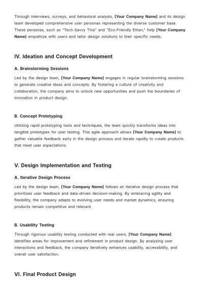Free Product Design White Paper Template to Edit Online