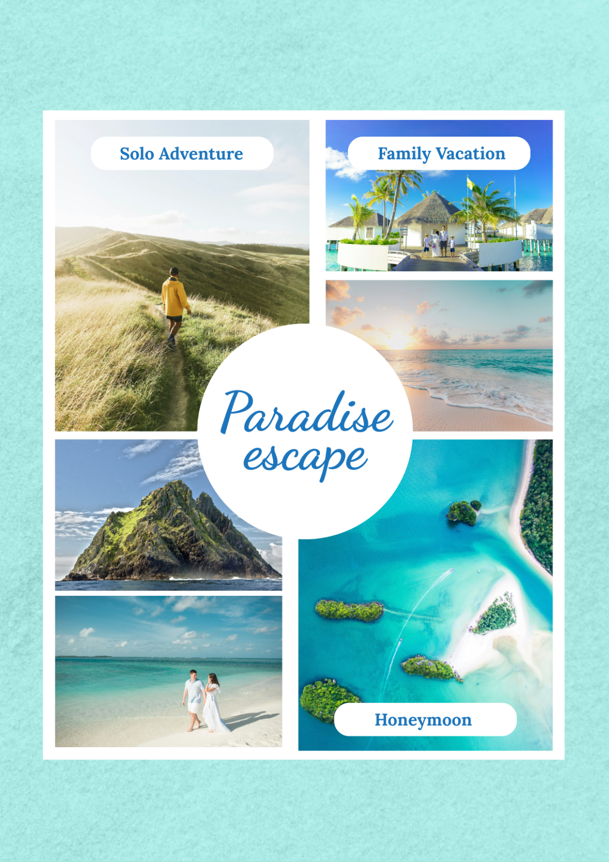 Island Photo Collage Template