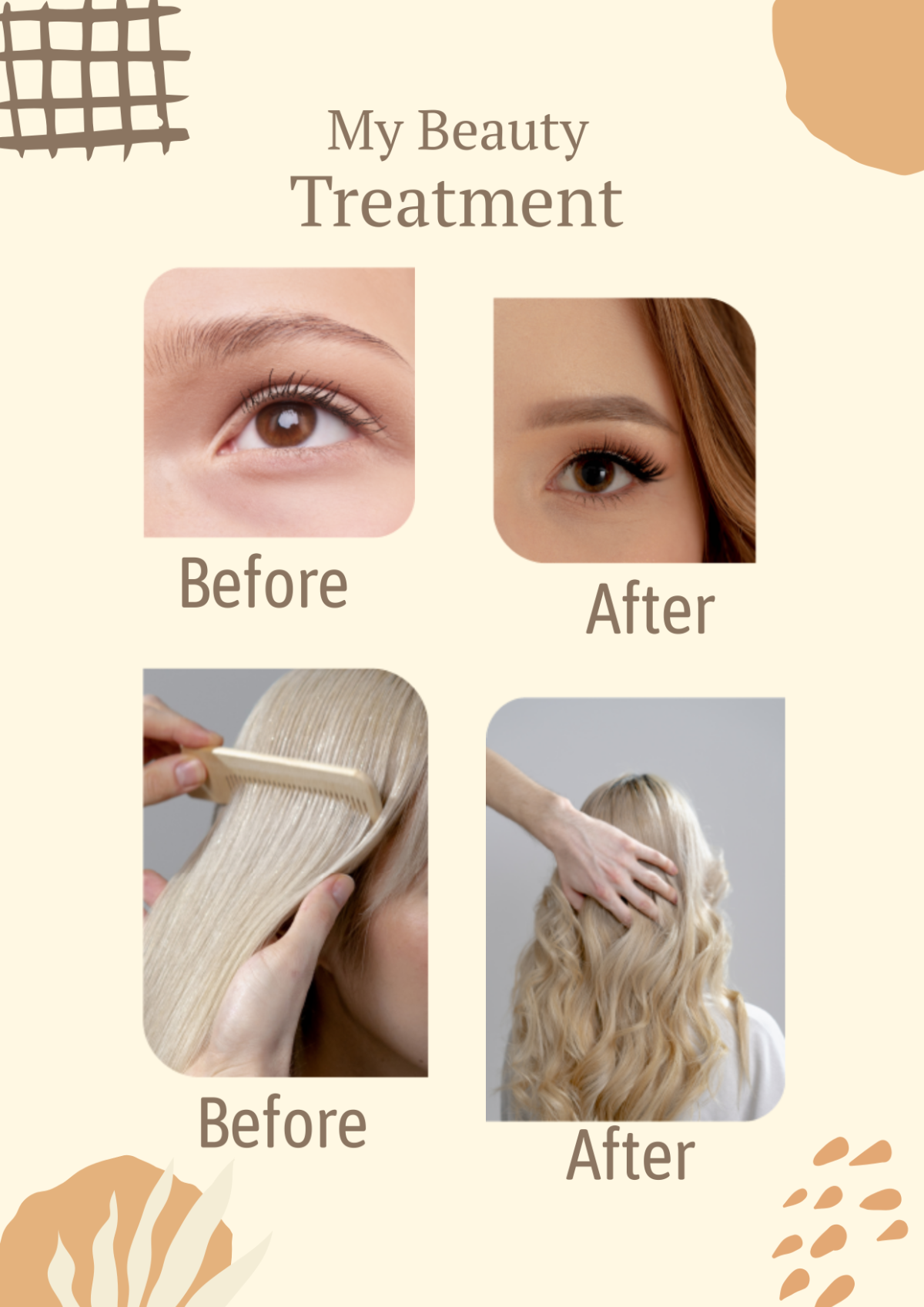 Treatment Beauty Photo Collage Template