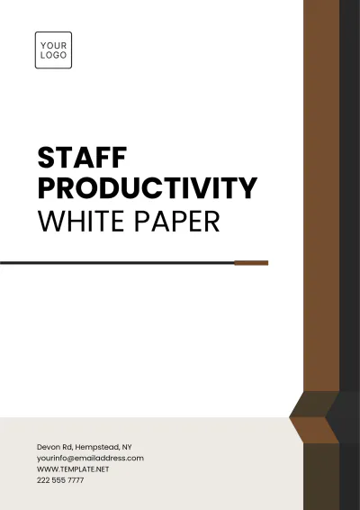 Free Staff Productivity White Paper Template to Edit Online