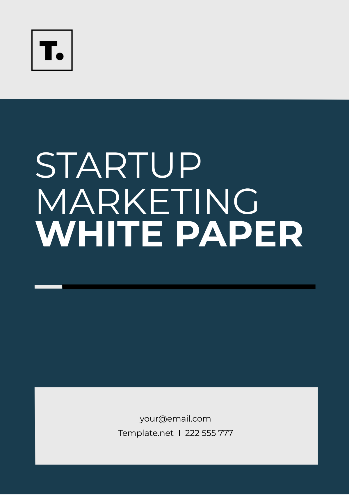 Startup Marketing White Paper Template