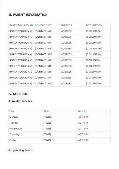 Free Student Roster Template to Edit Online
