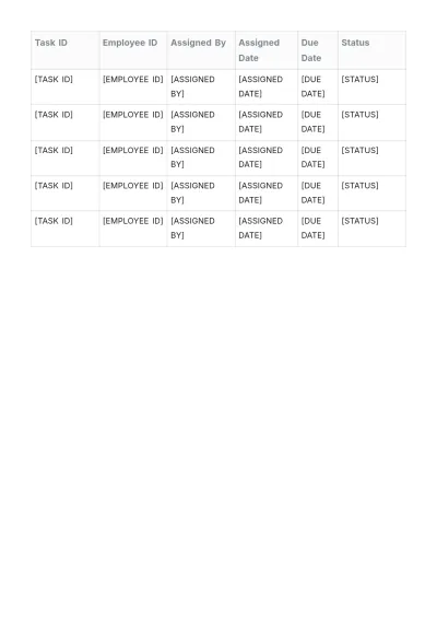 Free Job Roster Template to Edit Online