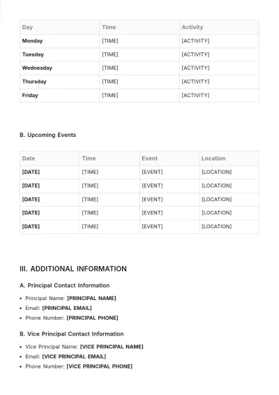 Free School Duty Roster Template to Edit Online