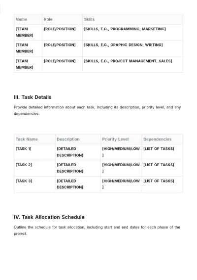 Free Office Roster Template to Edit Online
