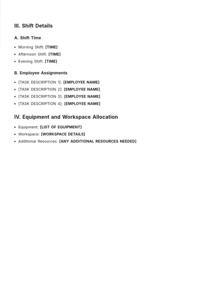 Free Travel Agency Staff Roster Template to Edit Online