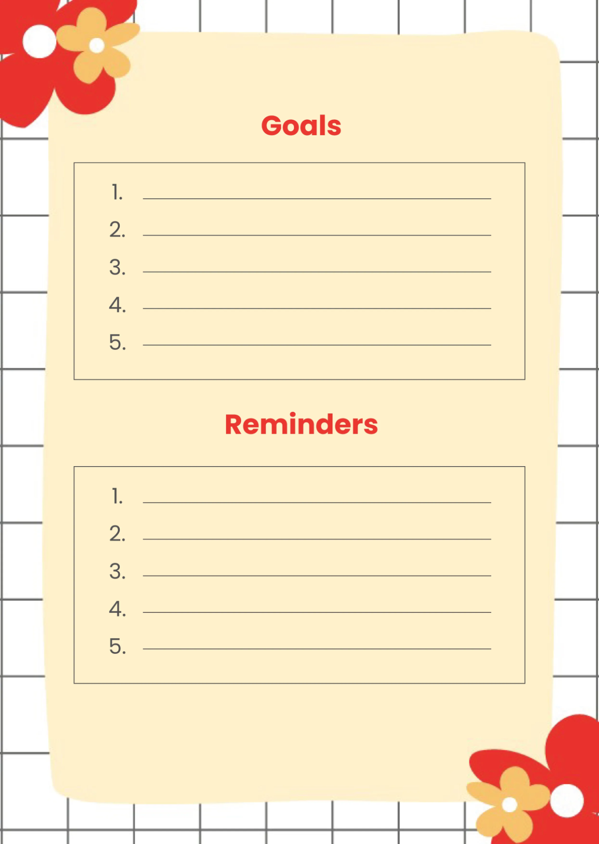 Free Personal Notebook Journals Template to Edit Online