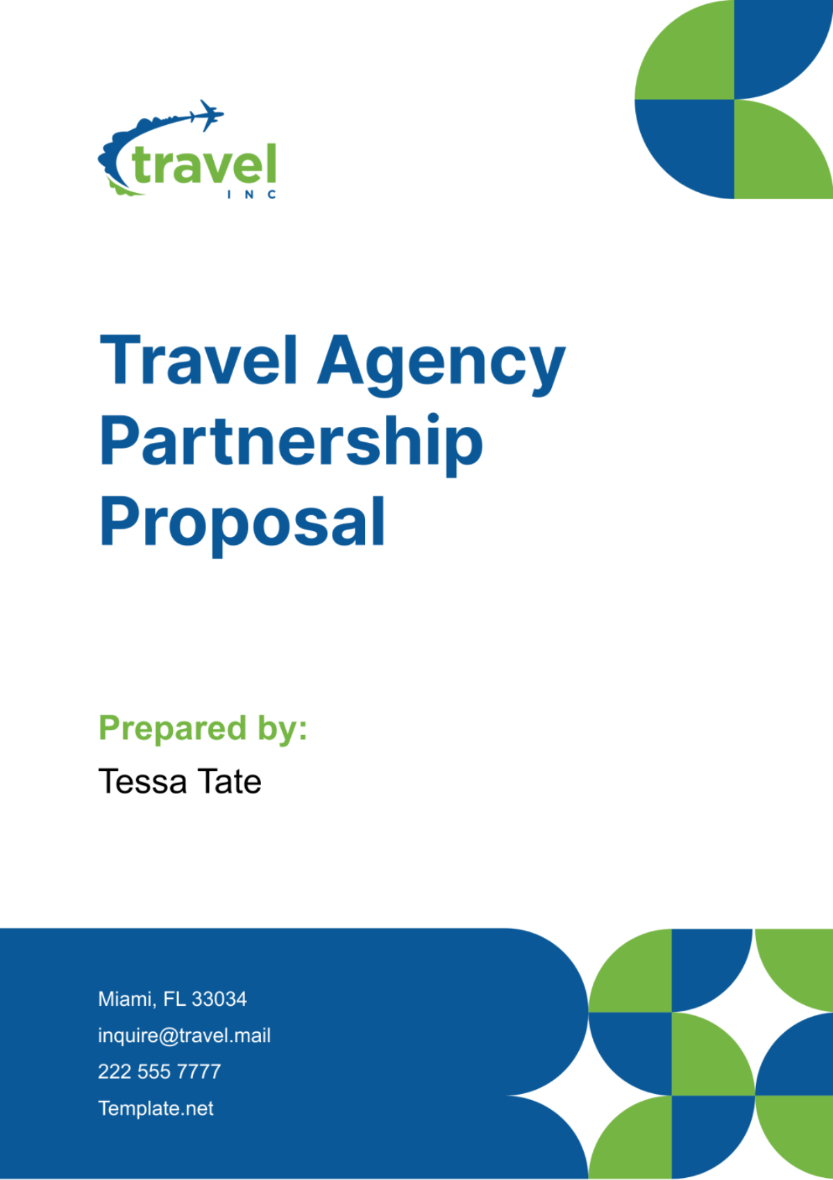 Travel Agency Partnership Proposal Template - Edit Online & Download