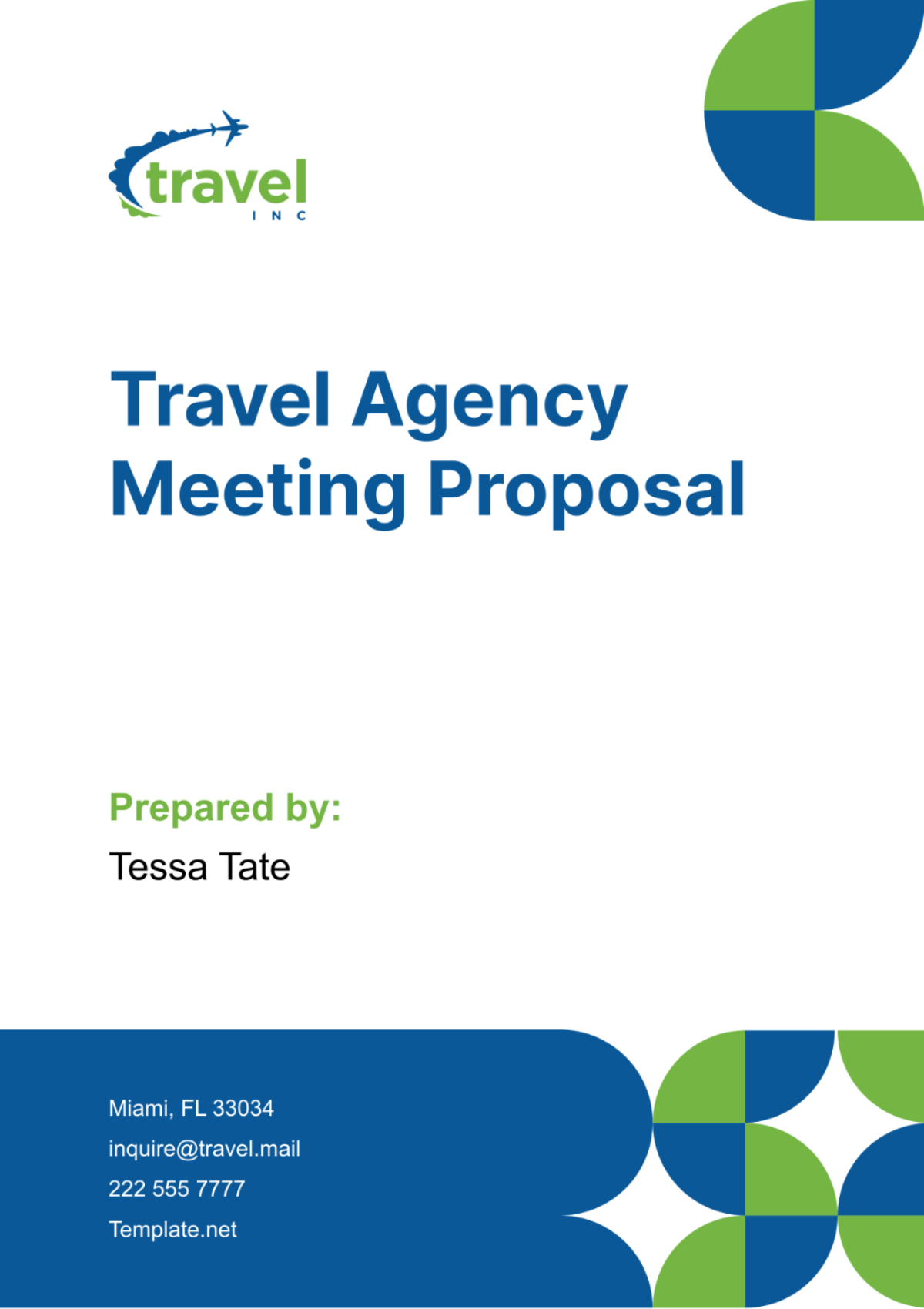 Travel Agency Meeting Proposal Template - Edit Online & Download