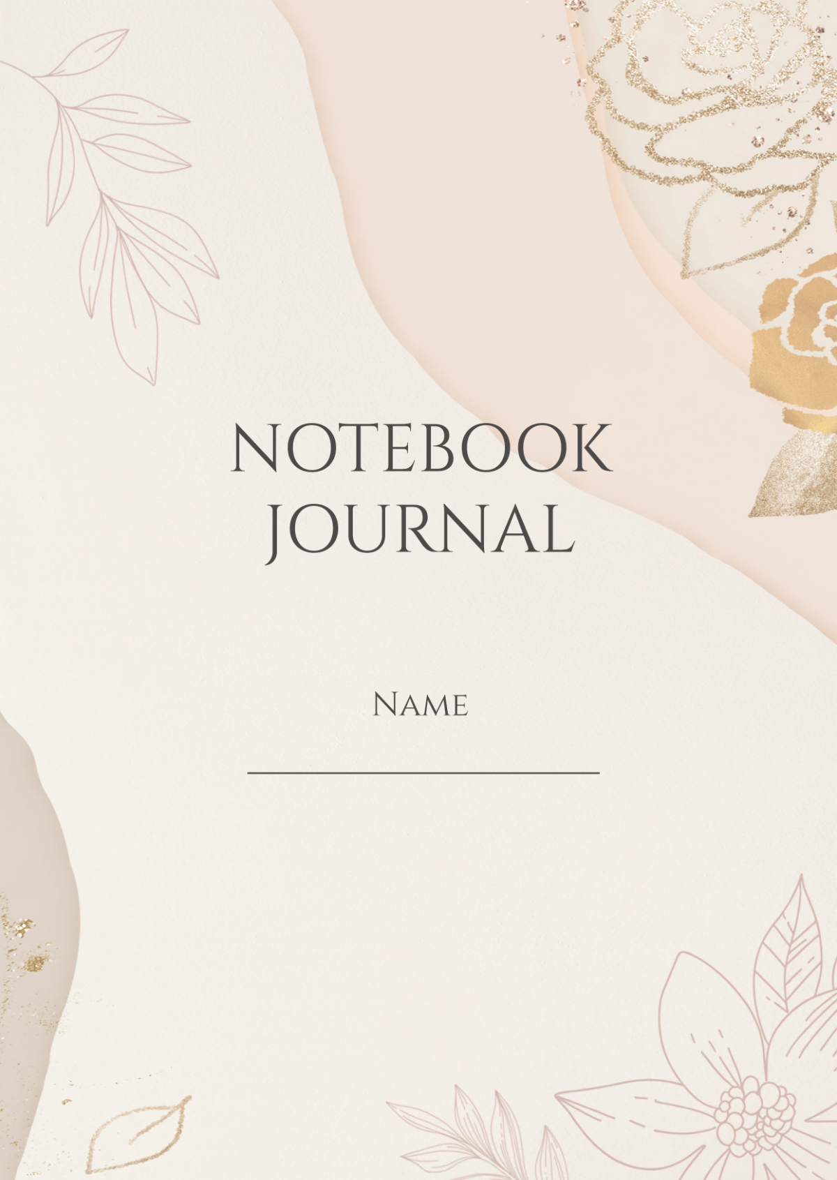 Aesthetic Notebook Journals Template