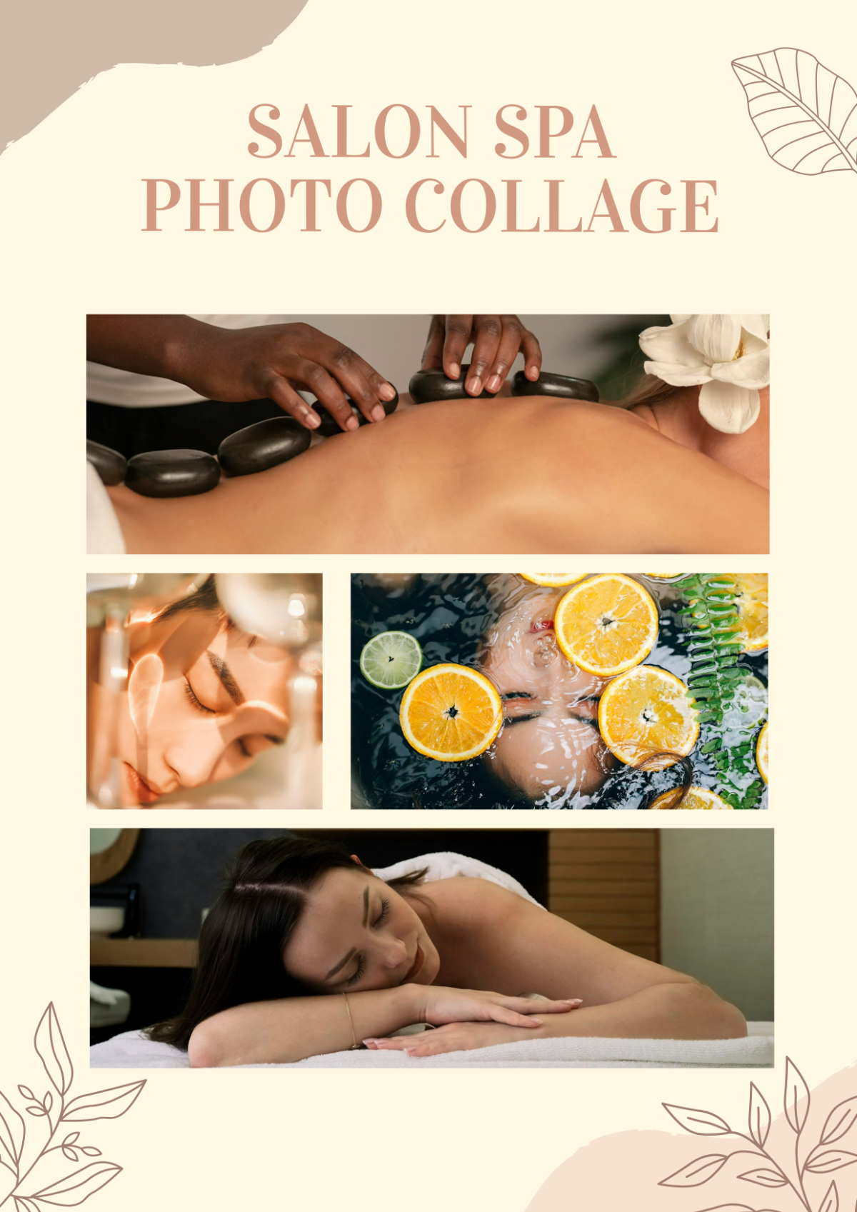 Salon Spa Photo Collage