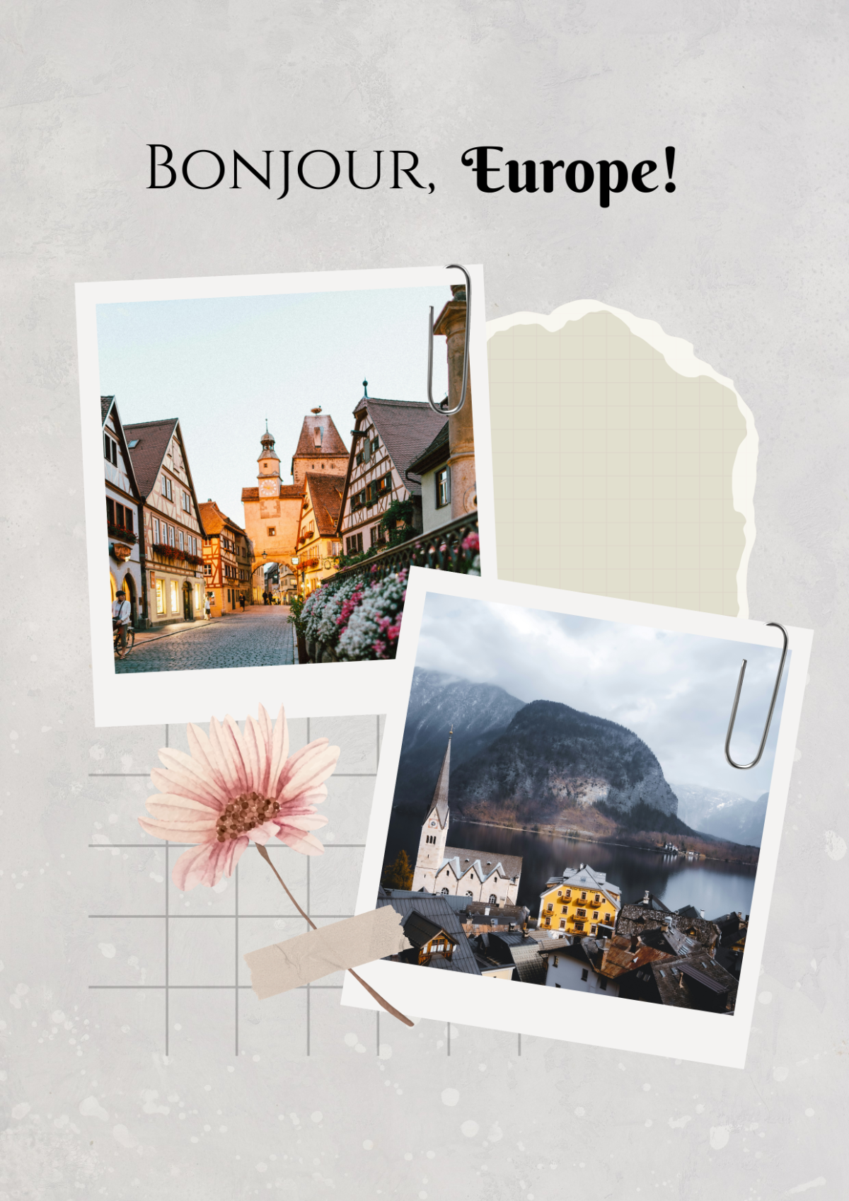 Europe Photo Collage Template