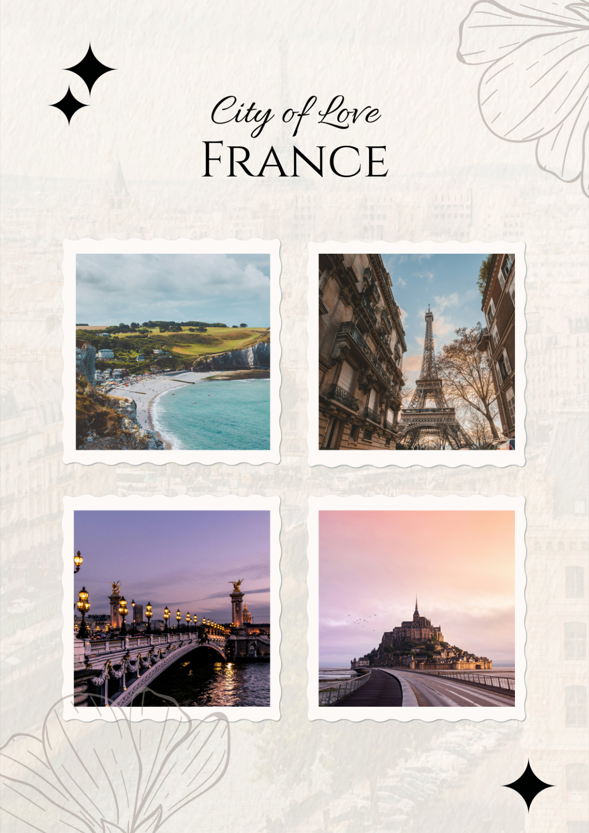 France Photo Collage Template