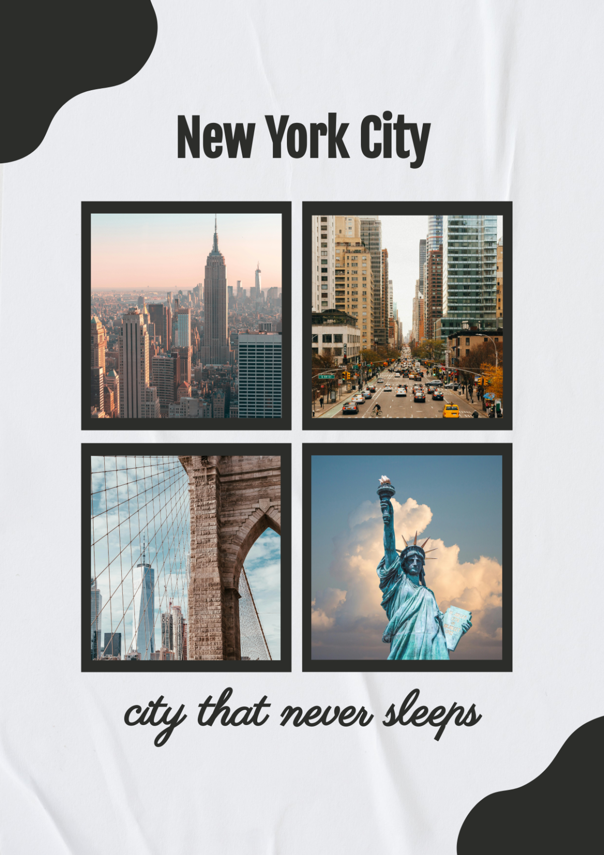 New York State Photo Collage Template